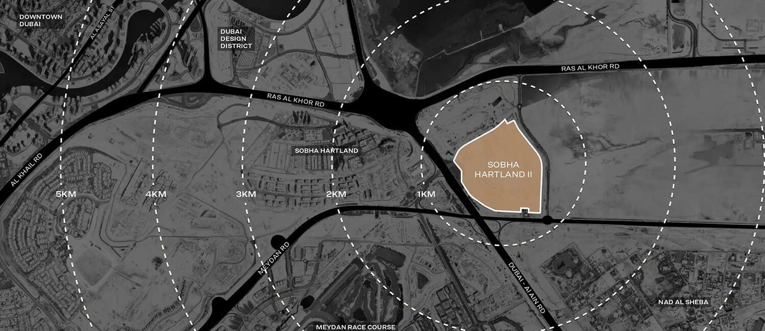 Sobha Hartland 2 Dubai Location